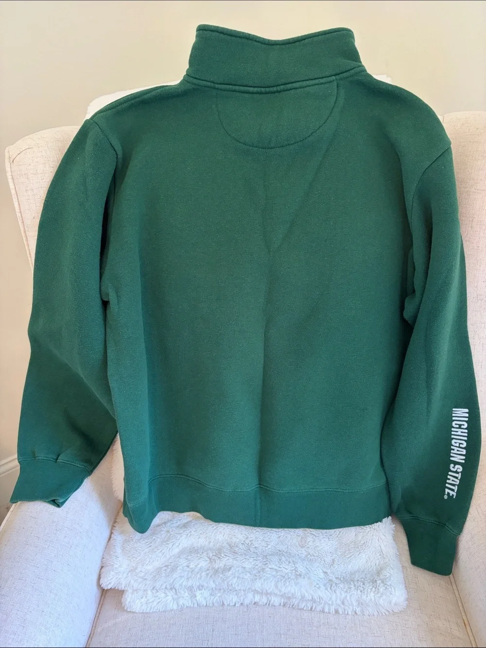 Men's Michigan State Green Quarter-Zip crew neck Pullover